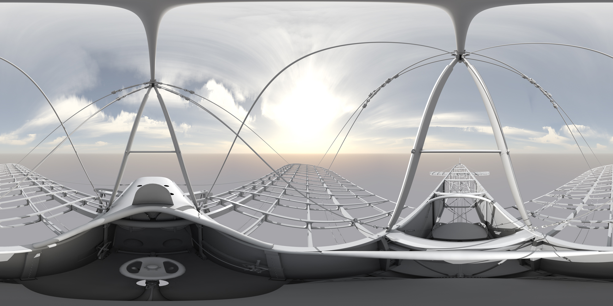 Davide Angheleddu, La mappa del Blériot, 2015 — ambiente virtuale immersivo da immagini panoramiche