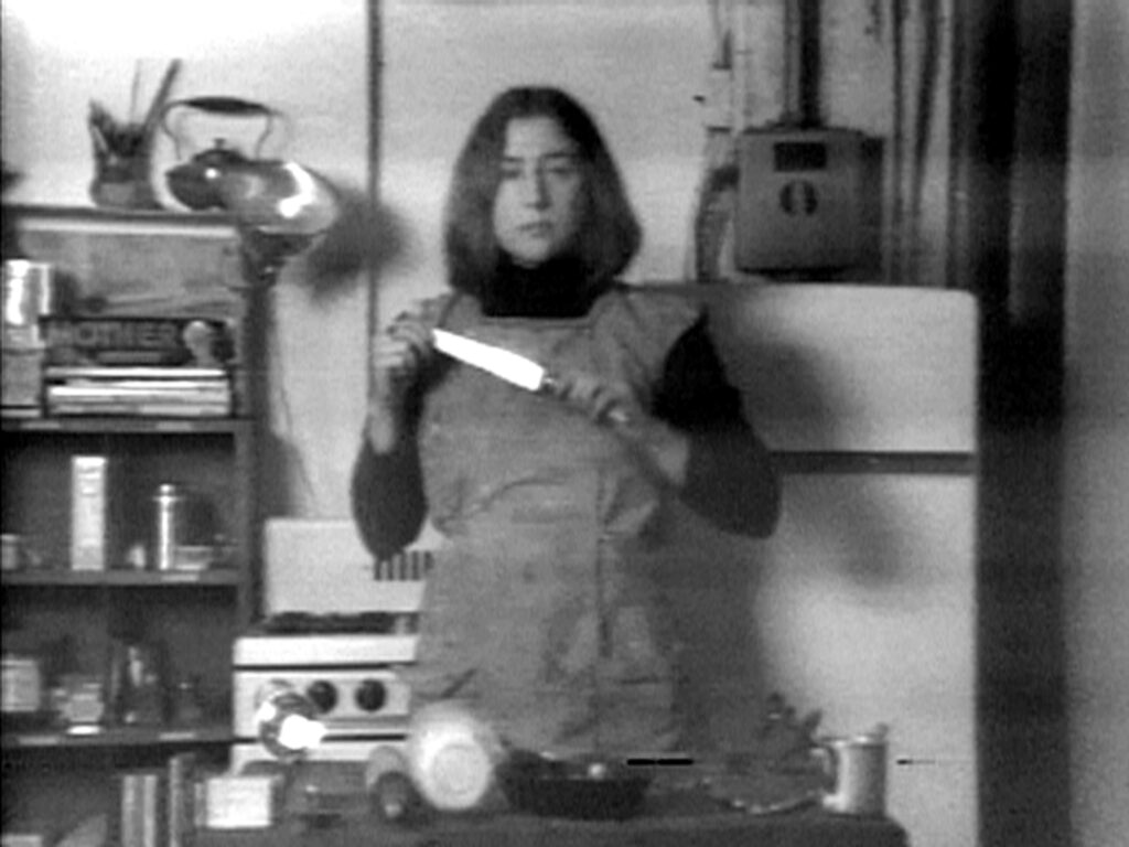 Martha Rosler, Semiotics of the Kitchen, 1975 — video monocanale, bianco e nero, suono