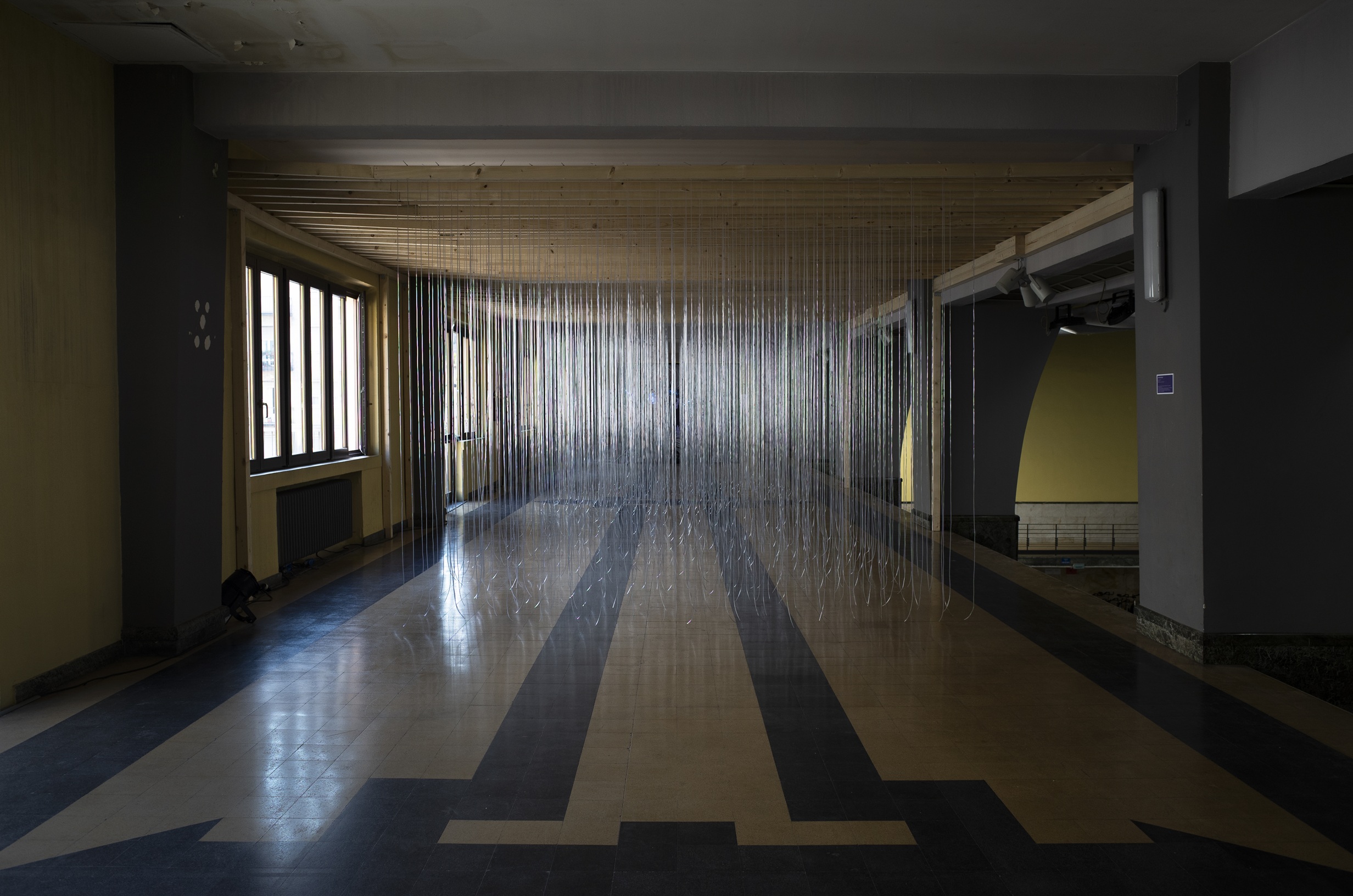 Giulio Frigo, Impenetrable, 2020 — tubi in PVC Ø 2×4 mm